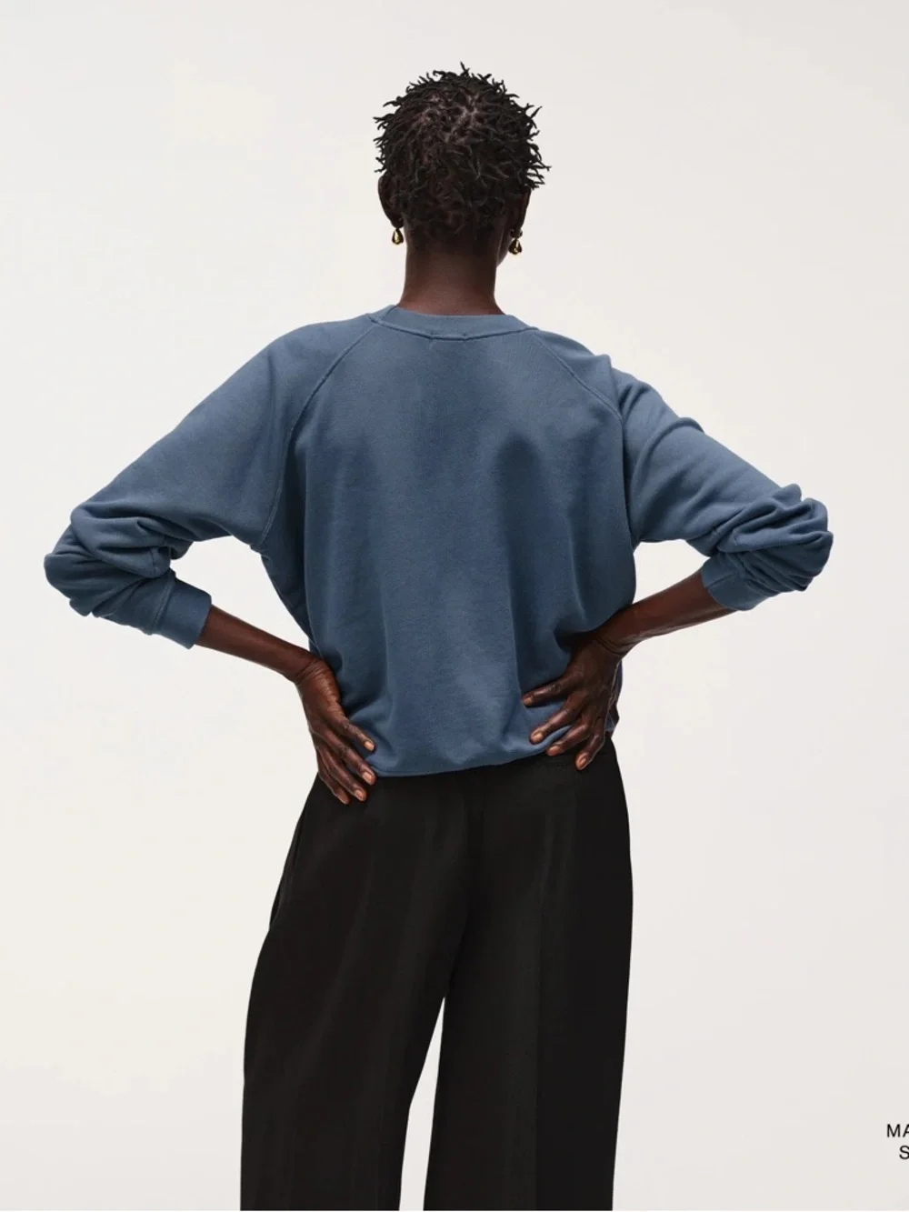 DONNI. Blue Crewneck Sweatshirt -brand new w tag. Limited made. - Picture 5 of 12